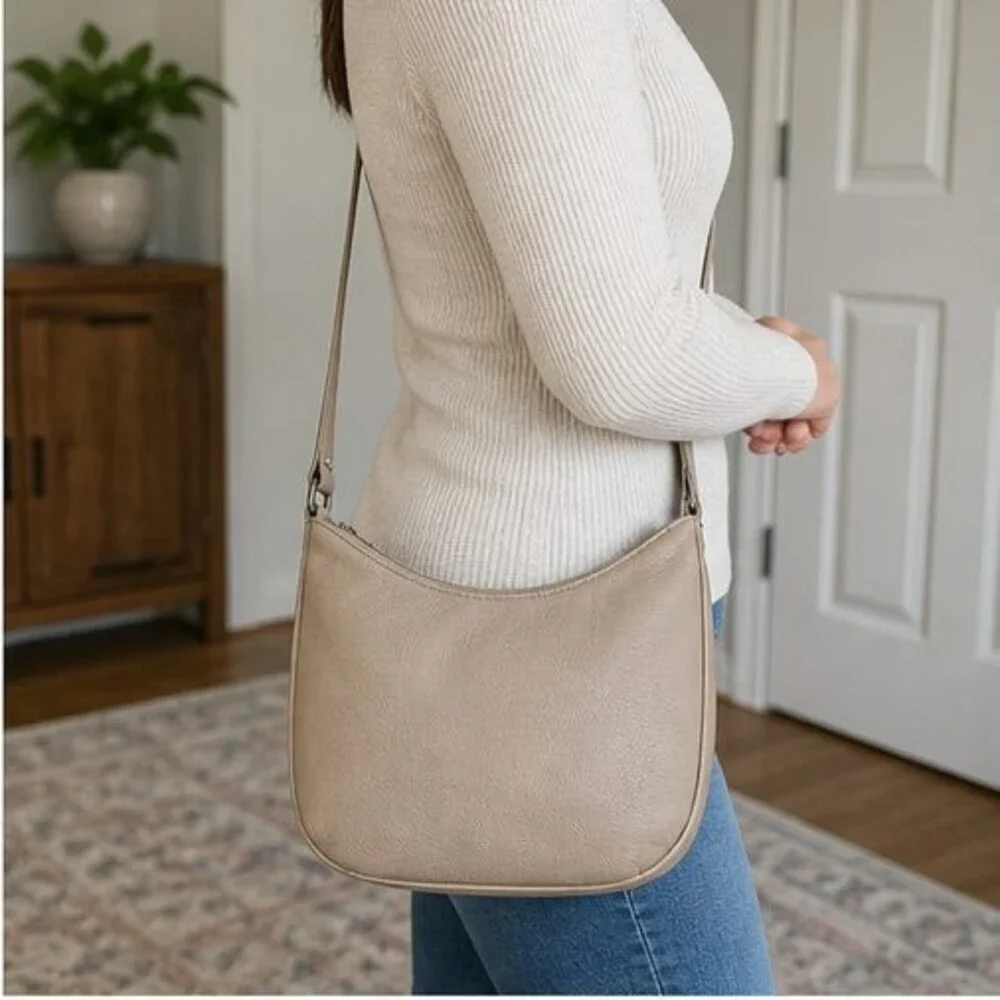 Ivory Vegan Leather Bag